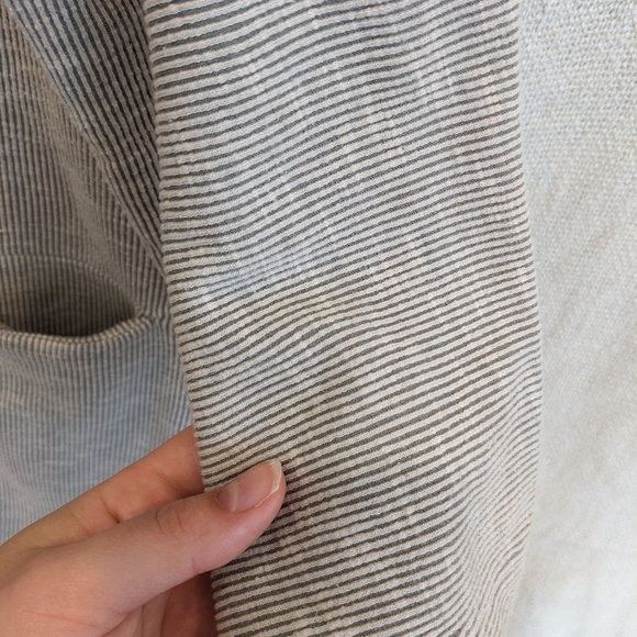 Grey Ribbed DONNI Cardigan with Pockets - Picture 3 of 4